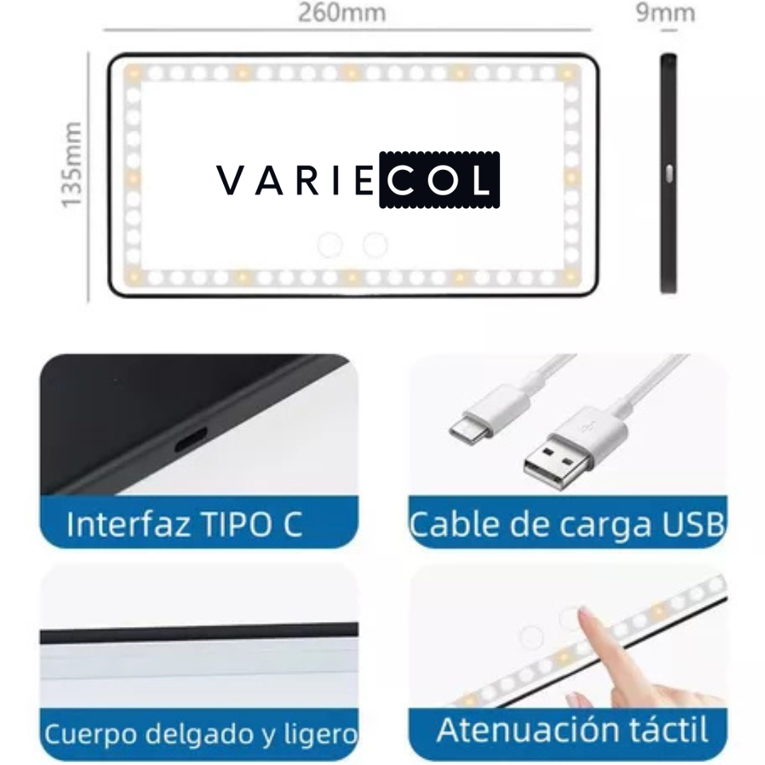 El espejo led que toda mujer necesita en su auto