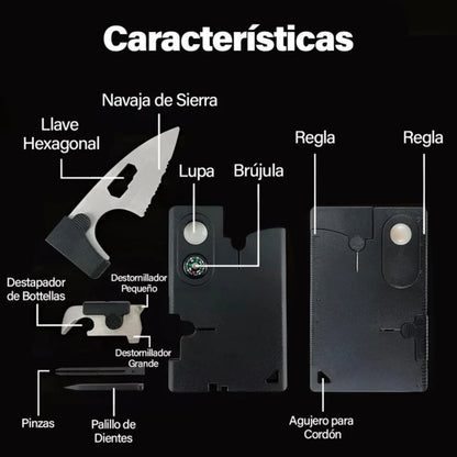 TARJETA HERRAMIENTAS 10 EN 1