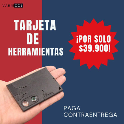 TARJETA HERRAMIENTAS 10 EN 1