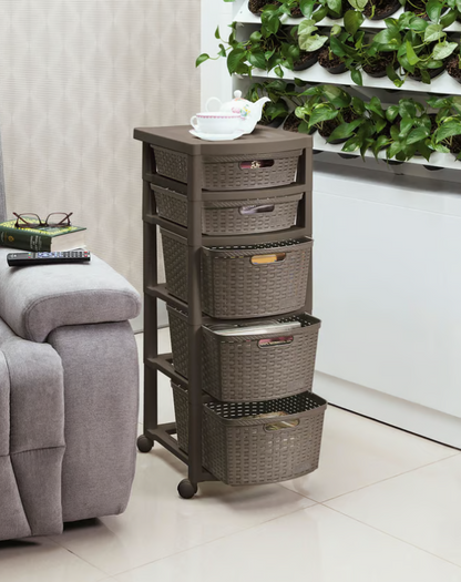 Cajonero Rattan Shia 5 niveles RIMAX