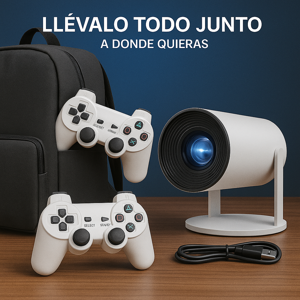 Tu cine, tus juegos y tus momentos favoritos… todo en un solo dispositivo - Proyector con Juegos