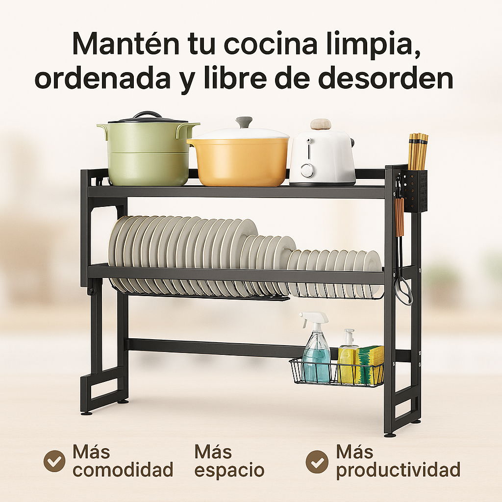 Tu cocina más limpia que nunca - ESCURRIDOR DE PLATOS.