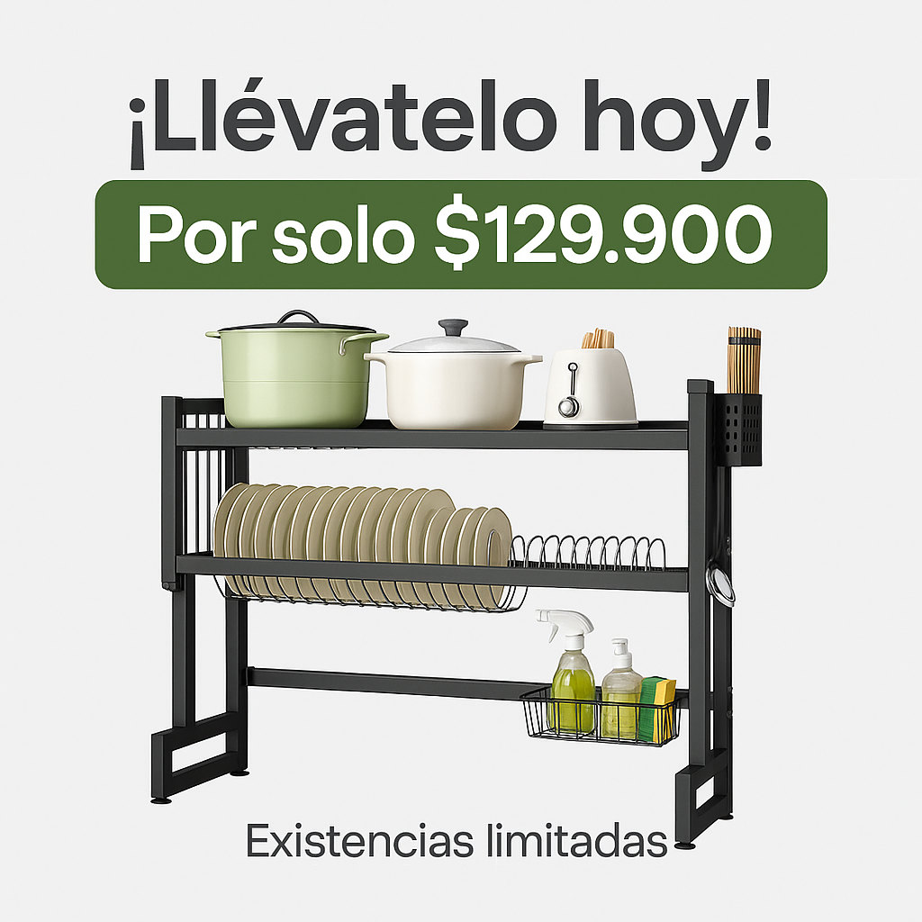 Tu cocina más limpia que nunca - ESCURRIDOR DE PLATOS.