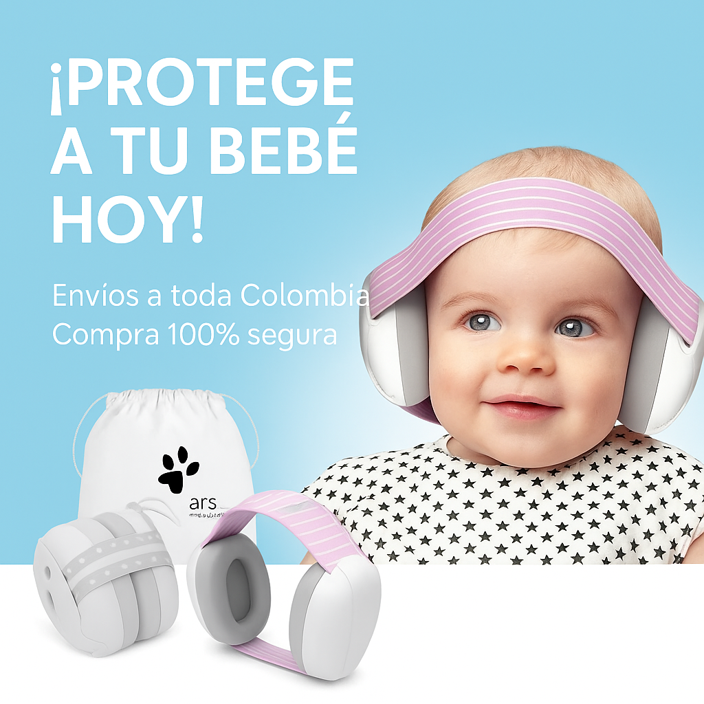 Dile adiós a los ruidos molestos, dale paz a tu bebé - AUDIFONOS CANCELACION DE RUIDO