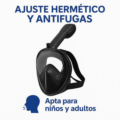 Mira el Mar como Nunca Antes – Visión 180° Real - CARETA DE BUCEO