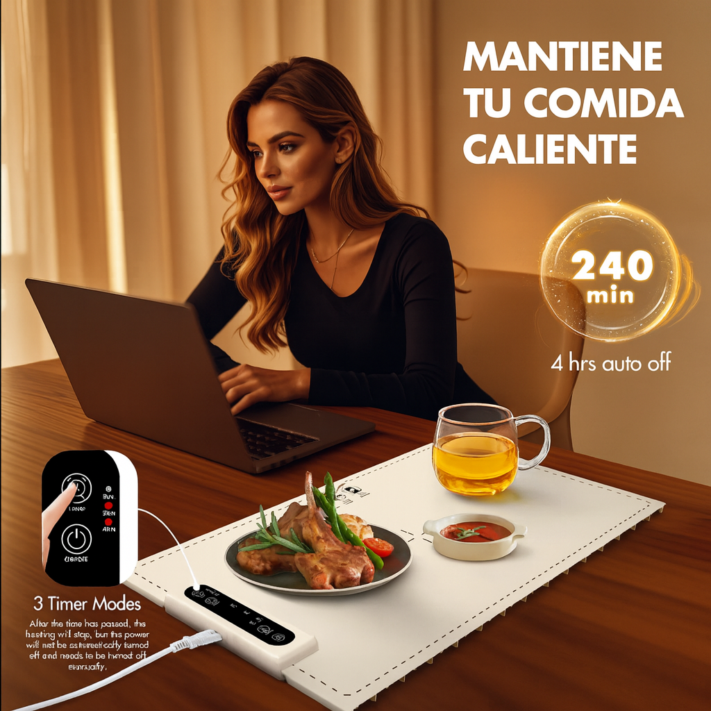 Tapete Calentador de Comida.