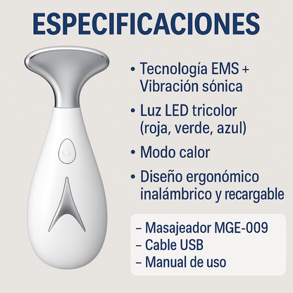 El secreto para una piel firme y sin papada - MASAJEADOR FACIAL