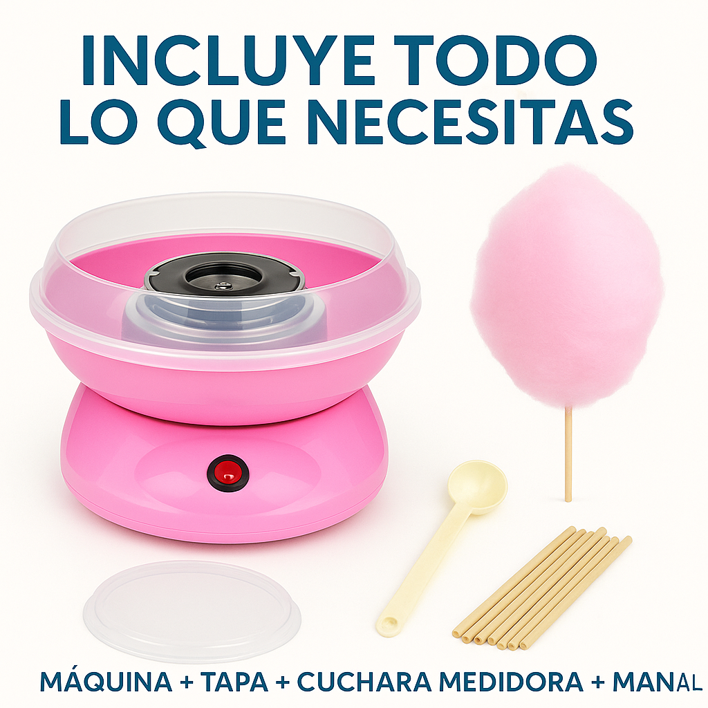 Haz algodones de azúcar en minutos y sorprende a todos - MAQUINA ALGODON DE AZUCAR