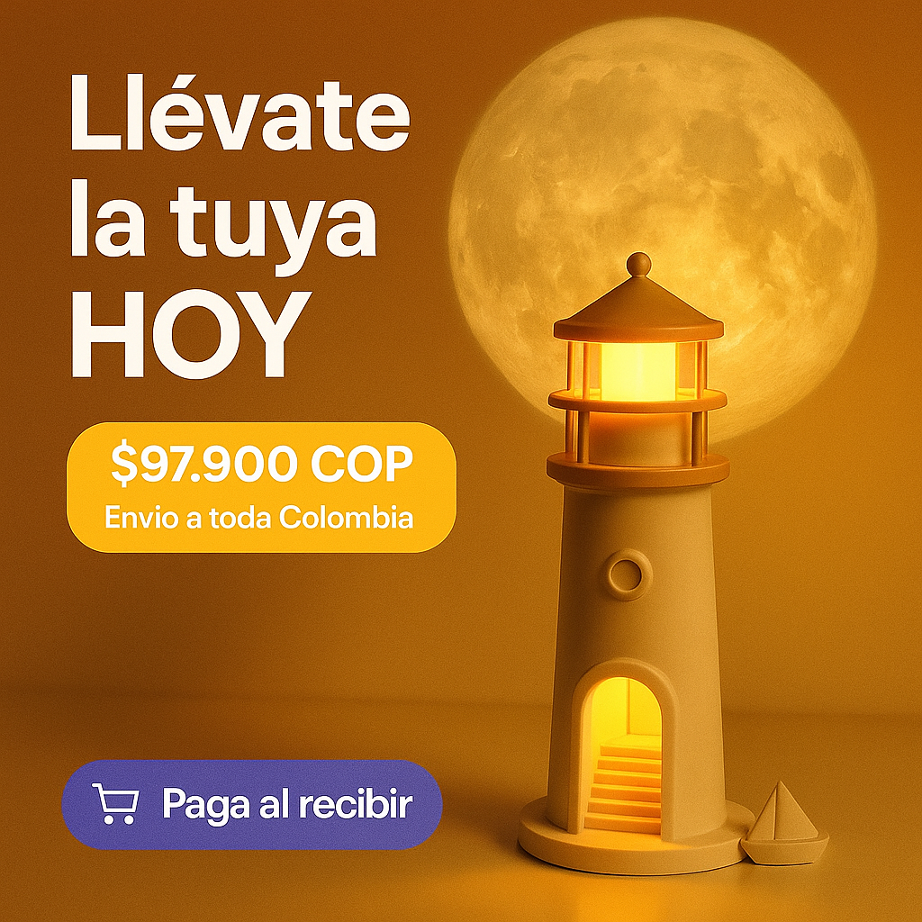 Lámpara Faro Proyector Lunar LED con Control Remoto