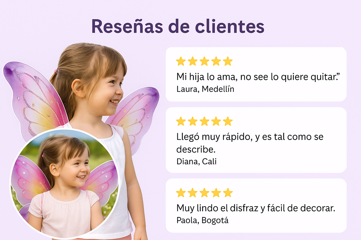 El disfraz que hace sentir a tu niña como un hada de verdad. - ALAS DE MARIPOSA