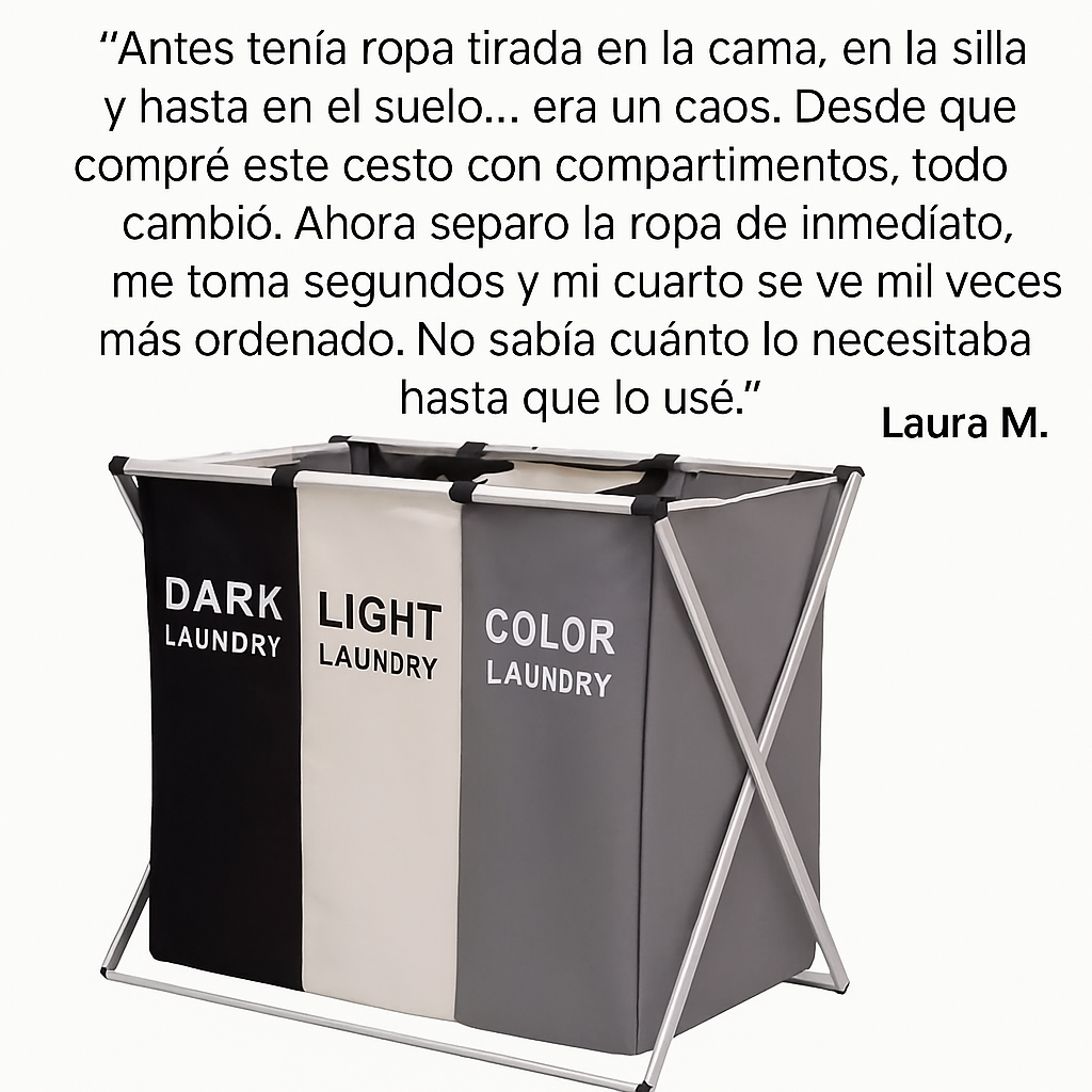 INDISPENSABLE ORGANIZADOR DE LAVANDERÍA PARA EL HOGAR.