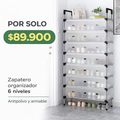 Ordena tus zapatos en segundos - ORGANIZADOR ZAPATOS 6 NIVELES