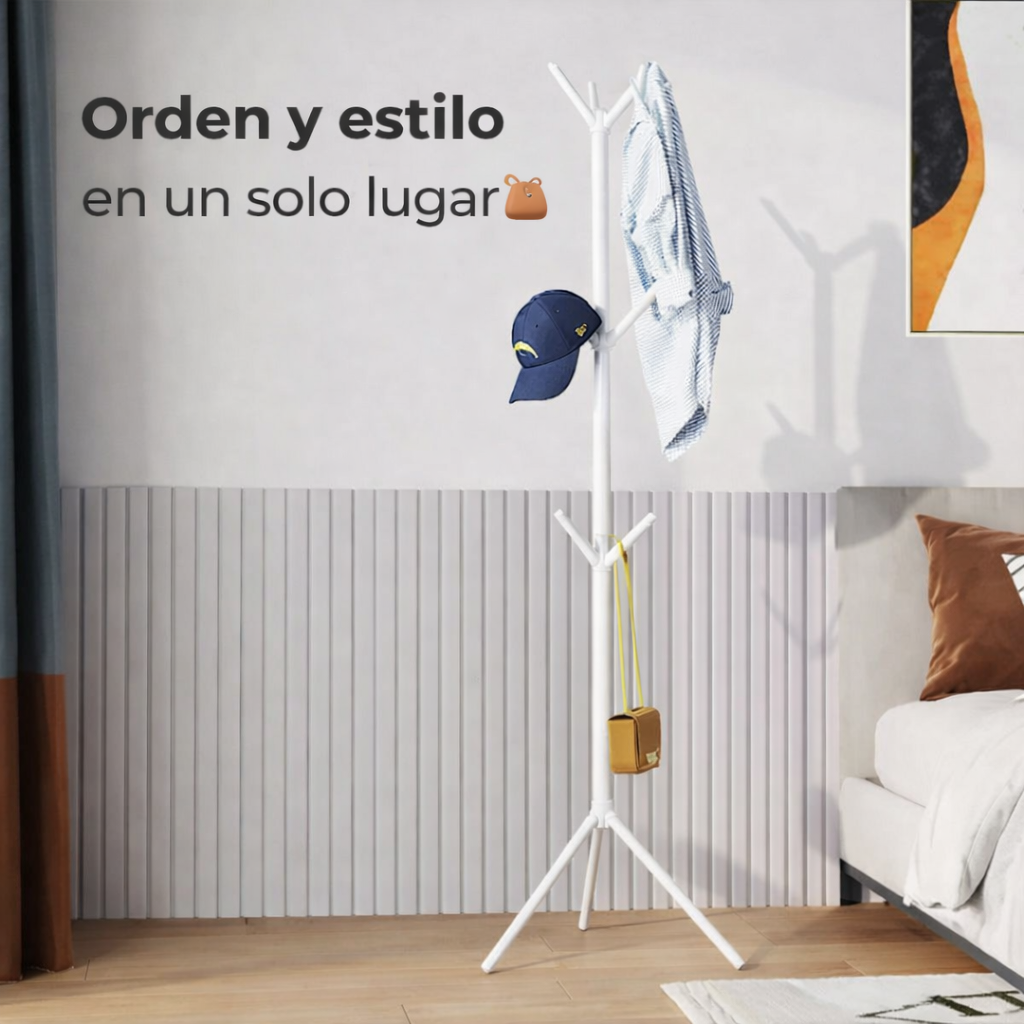 Más espacio, menos desorden - PERCHERO DE METAL