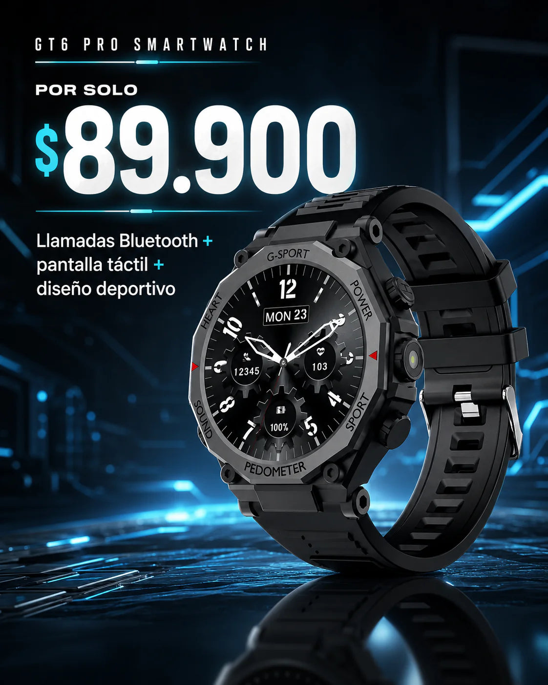 RELOJ INTELIGENTE GT6