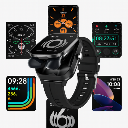 No cargues mas audifonos y reloj separados ahora llevalos juntos - RELOJ + AUDIFONOS.