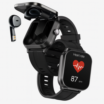 No cargues mas audifonos y reloj separados ahora llevalos juntos - RELOJ + AUDIFONOS.