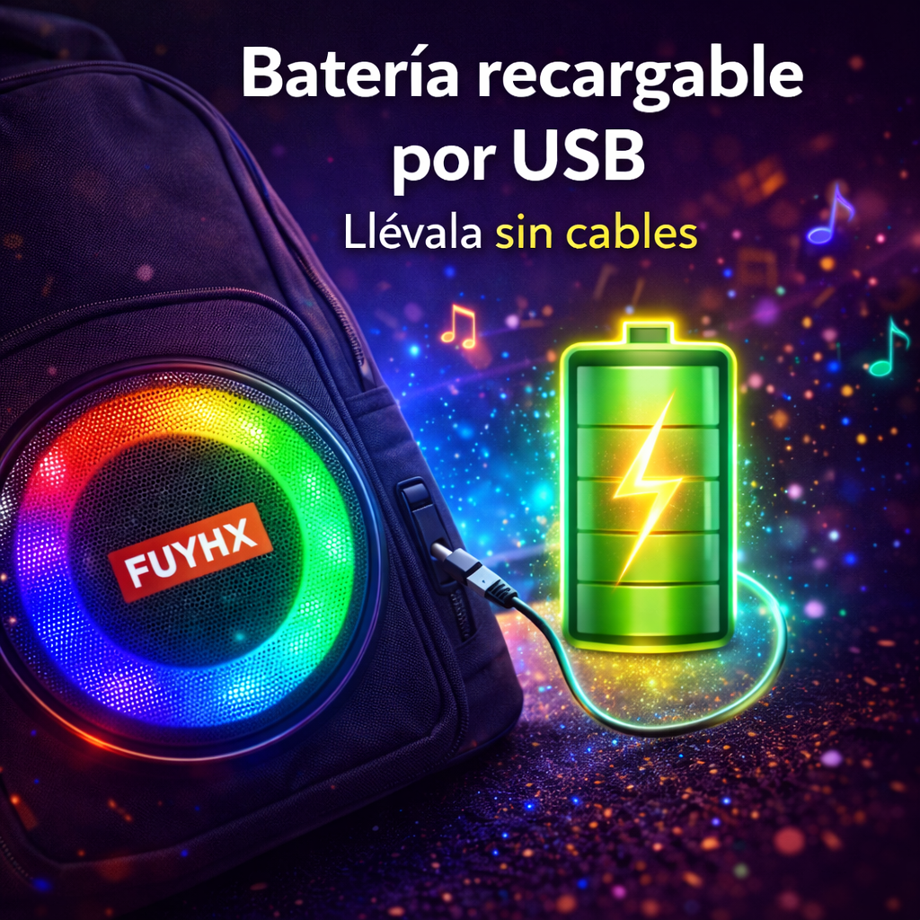 Tu música ahora camina contigo con la mochila parlante