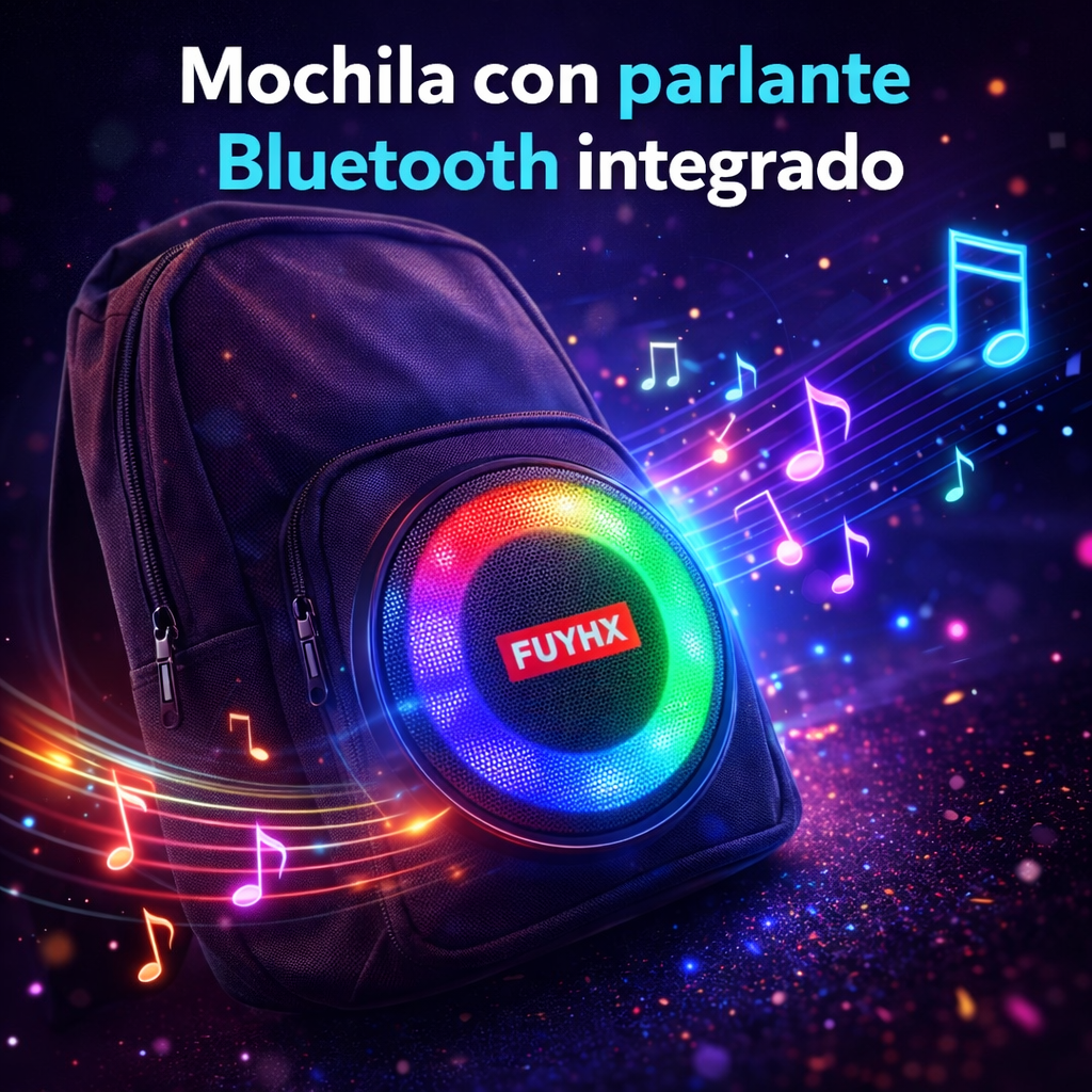 Tu música ahora camina contigo con la mochila parlante