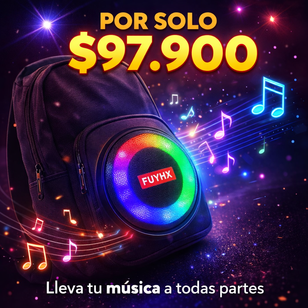 Tu música ahora camina contigo con la mochila parlante