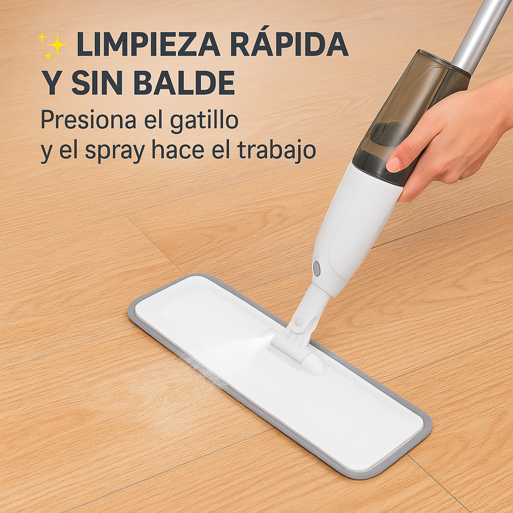 Transforma tu manera de limpiar. - TRAPEADOR CON SPRAY