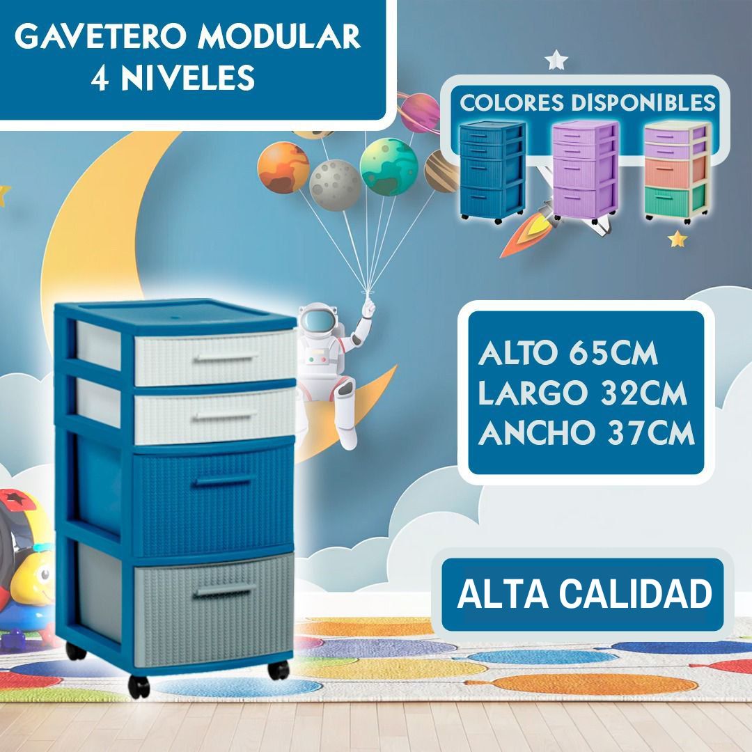 GAVETERO CROCHET 4 NIVEL MQ