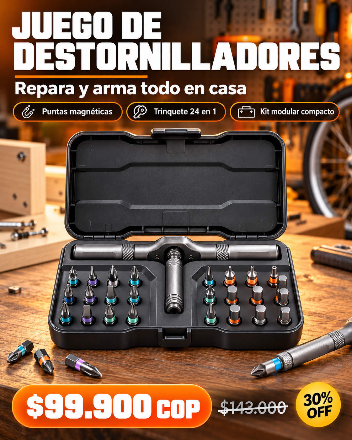 JUEGO DE DESTORNILLADORES