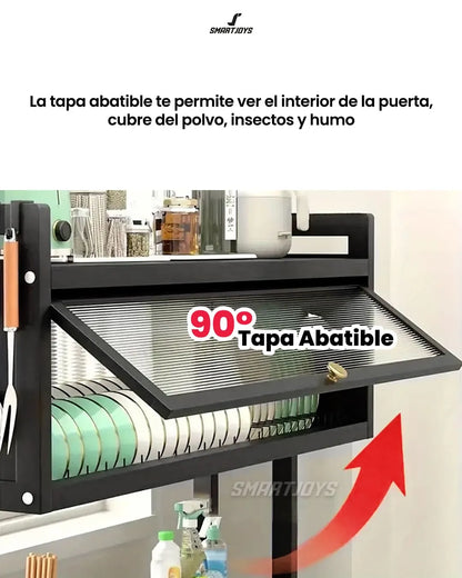 Organizador Escurridor de Platos Multifuncional - Estante de Cocina Todo en Uno