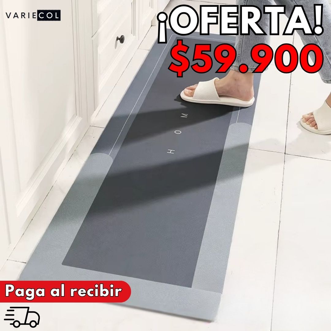 COMBO TAPETE DE COCINA ANTIDESLIZANTE® ULTRA ABSORBENTE LARGO Y CORTO 120CM X 40CM